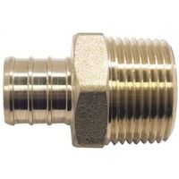 Apollo 3/4" PEX x MPT Brass Pipe Adapter, 200 PSI, 5 Pack
