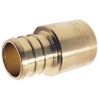Apollo Pipe Adapter, 1" PEX x Male Solder, Brass, 200 PSI Pressure (APXMSA11)