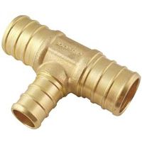 Apollo Tube Tee, 3/4" x 3/4" x 1/2" for Apollo PEX Pipe (APXT343412)