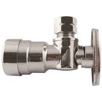 Apollo Stop Valve, 1/2" x 3/8" Connection, Push-Fit x Compression, Brass Body