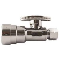 Apollo Stop Valve, 1/2" x 3/8" Connection, Push-Fit x Compression, Brass Body, 180°F