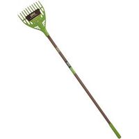 Ames 2915900 Shrub Rake, 11-Tine, Polypropylene Tine, Steel Handle, 60 in L Handle