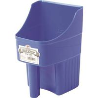 Little Giant 150415 Feed Scoop, 3 Qt Capacity, Polypropylene, Blue, 6-1/4 In L
