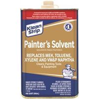 Klean Strip QKSP95005SC Painter's Solvent, Liquid, Water White, 1 Qt Can