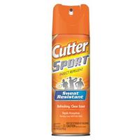 Cutter SPORT HG-96253 Insect Repellent, 6 oz Aerosol Can, Light Yellow/Water White