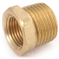 Anderson Metals Hex Pipe Bushing, 3/8" MNPT x 1/4" FNPT, 1000 PSI (Model: 756110-0604)