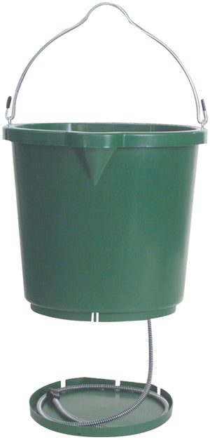 Farm Innovators FB120 Heated Bucket, Green, 5GAL, 115W, Polyethylene