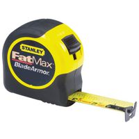 STANLEY 33-716 Measuring Tape, 16 ft L Blade, 1-1/4 in W Blade, Steel Blade, Black/Yellow Case