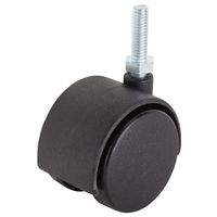 ProSource Caster, 2" Diameter Nylon Wheel, 75 lb Capacity, Black Nylon Housing