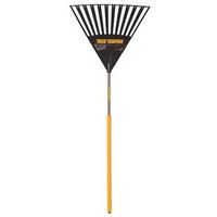 True Temper 2914912 Leaf Rake, Poly Tine, 15-Tine, Hardwood Handle, 48 in L Handle