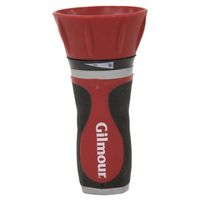 Gilmour Twist Nozzle, 3/4 in GHT, 24 GPM, Metal, Gray/Red