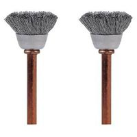 Dremel 531-02 Brush, 1/2 in Dia, 1/8 in Arbor/Shank, Stainless Steel Bristle