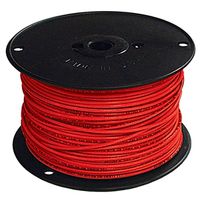 Southwire 12RED-SOLX500 Series Building Wire, Red Sheath, 12 AWG, 1-Conductor, 500 ft, Copper
