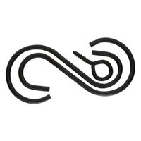 National Hardware V2665 Series N275-149 Extension Hook Kit, 3-1/2 in L, Black