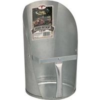 Little Giant 9204 Feed Scoop, 4 Qt Capacity, Galvanized Steel, 6-3/4 In L