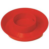 Little Giant 740 Poultry Waterer Base, 6 in Dia, 1-1/2 in H, 1 qt Capacity, Red