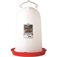 Little Giant 7906 Poultry Waterer, 3.5 Gal Flock Drinker, Polyethylene, Red