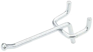 National Hardware Series Peg Hook, 2 in L x 1 in W, Zinc Plated, 4/PK (N180-009)