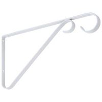 National Hardware V2653 Series Plant Bracket, 9 in L, Steel, White