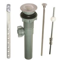 Plumb Pak PP820-70DSBN Lavatory Pop-Up Assembly, 1-1/4 in Connection, Brushed Nickel