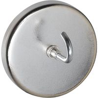 National Hardware V7531 Series N302-216 Magnetic Hook, Steel, Nickel, 20 lb 3 Hook Magnetic Nickel