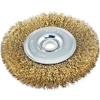 Vulcan 323281OR Wire Wheel Brush, 6 in Dia, 5/8 in Arbor Hole, 1/2 in Adapter Ring