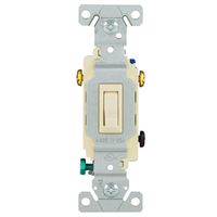 Eaton Wiring Devices 1303-7LA Series Toggle Switch, Light Almond, 15A, 120V