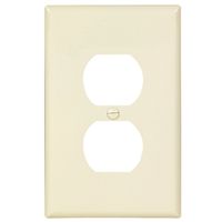 Eaton Wiring Devices PJ8LA Single and Duplex Receptacle Wallplate, 4-7/8 in L, 3-1/8 in W, 1-Gang, P