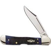 Case 02864 Folding Pocket Knife, 2.72 in L Blade, Blue Handle, Tru-Sharp Stainless Steel