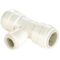 Watts Reducing Pipe Tee, 1/2" Sweat Push-Fit, Plastic, White, 100 PSI (3524R-141410)