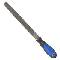 Vulcan JL-F001 File, Flat Profile, Double Cut, 3/4 in W Blade, Cushion-Grip Handle