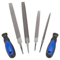 Vulcan JL-FS-6PCS-2 File Set, 6-Piece, Blue & Black Handle, Two Tone