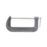 Vulcan JLO-058 C-Clamp, 8 In Max Opening Size, 3-1/8 In D Throat, Steel Body, Gray