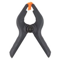 Vulcan JL27645 Spring Clamp, 1 In Clamping, Nylon, Black, Clamp Spring Flex Jaw 4 In