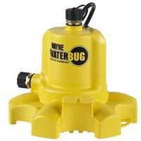 Wayne WWB Series Utility Pump, 4.8 A, 120 V, 1/6 HP, 3/4" Outlet, 1350 GPH Max Head