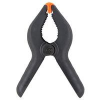 Vulcan JL27647 Spring Clamp, 2 In Clamping, Nylon, Black, Flex Jaw 6 In