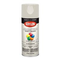 Krylon K05500007 Enamel Spray Paint, 12 oz Can, Gloss Almond