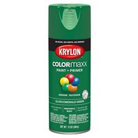 Krylon K05517007 Enamel Spray Paint, 12 oz Can, Gloss, Emerald Green