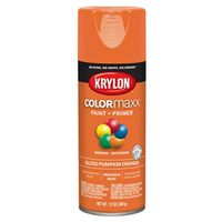 Krylon Gloss Pumpkin Orange Enamel Spray Paint, 12 oz, Covers 25 sq ft