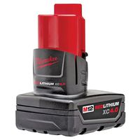 Milwaukee 48-11-2440 Rechargeable Battery Pack, 12V, 4Ah