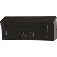 Gibraltar Mailboxes Townhouse Mailbox, 260 cu in Capacity, Steel, Powder-Coated, Black, 15.2 in W