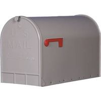 Gibraltar Mailboxes ST200000 Series Rural Mailbox, Gray, 3175 cu in Capacity, Galvanized Steel
