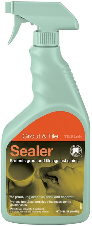 CUSTOM TileLab TLPS24Z Grout and Tile Sealer, Clear Liquid, 24 oz, Spray Bottle