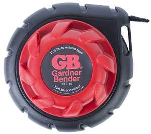 Gardner Bender Mini Cable Snake EFT-15 Fish Tape, 15 ft L, Steel Tape, Red Case