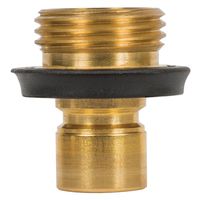 Gilmour Quick Connect Set with Shut Off, Male Threaded, Metal/Rubber