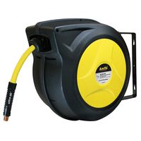 Amflo Automatic Enclosed Air Hose Reel, Hybrid Polymer/Plastic, Yellow (588HR-RET)