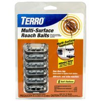 Terro T500 Multi-Surface Roach Bait, Solid Cookie Dough Station Bait Roach