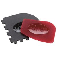 Lodge SCRAPERCOMBO Scraper Combo Set, Polycarbonate, Black/Red