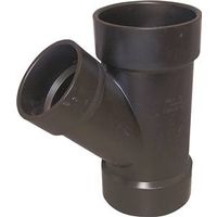 Canplas ABS Black Reducing Pipe Wye, 3" x 3" x 2", Hub (Model: 102326LBC)
