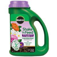 Miracle-Gro Shake 'n Feed Rose and Bloom Plant Food, 4.5 lb Jug, Solid, 10-18-9 N-P-K Ratio